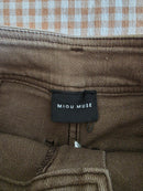 Miou Muse Brown Wide Leg Jeans (S)