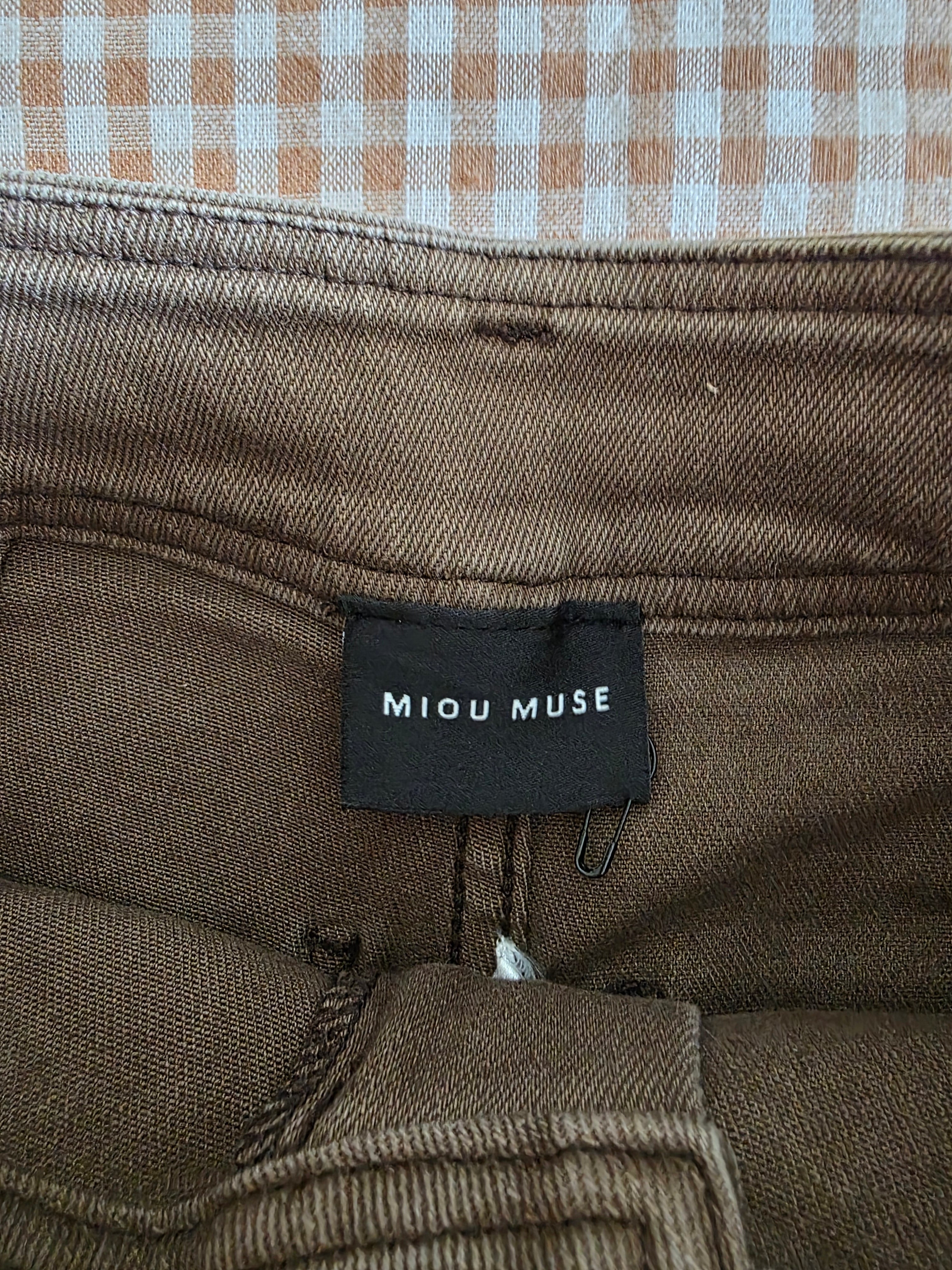 Miou Muse Brown Wide Leg Jeans (S)