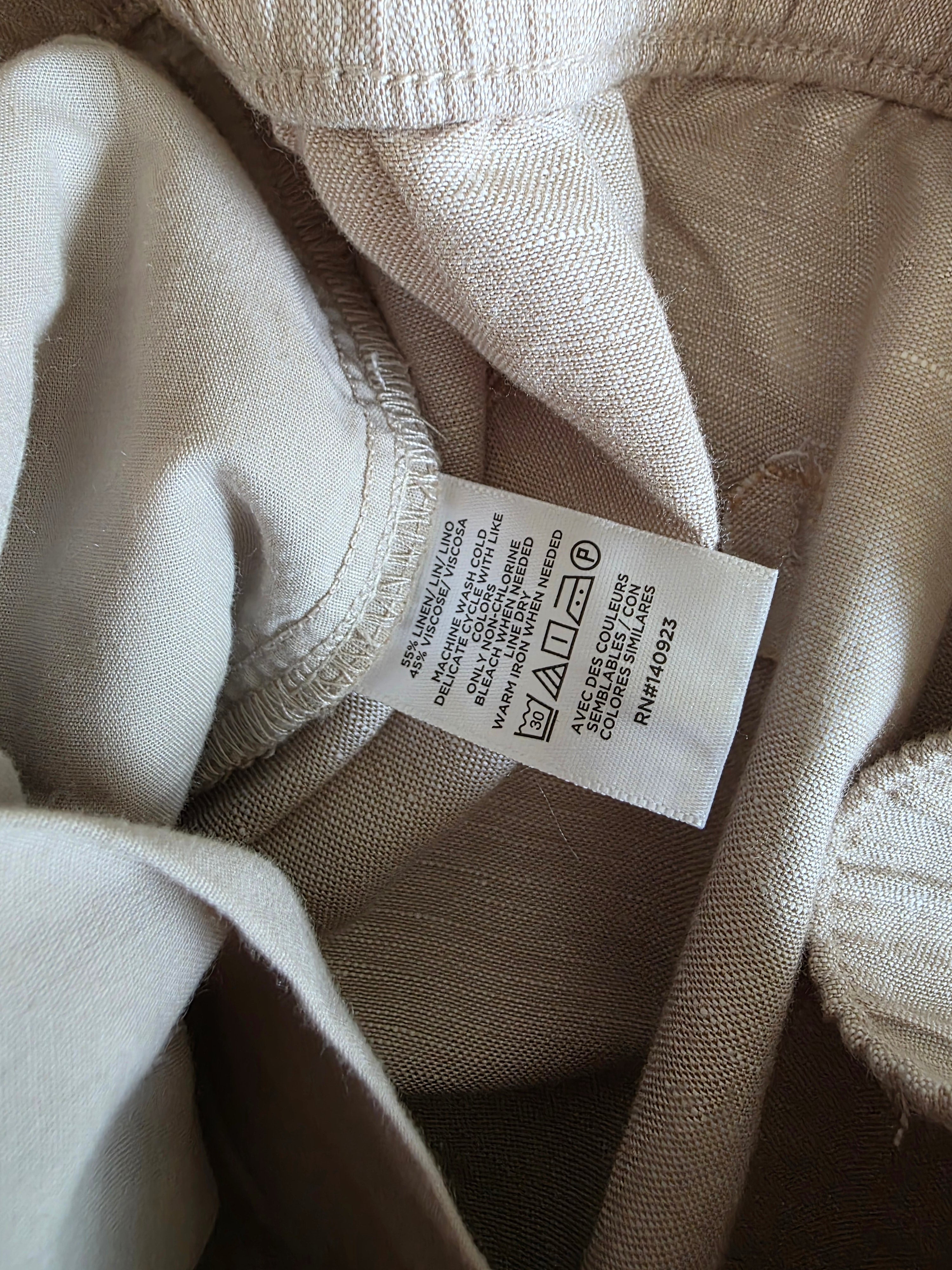 Loft Linen Blend Pull On Pants (XSP)