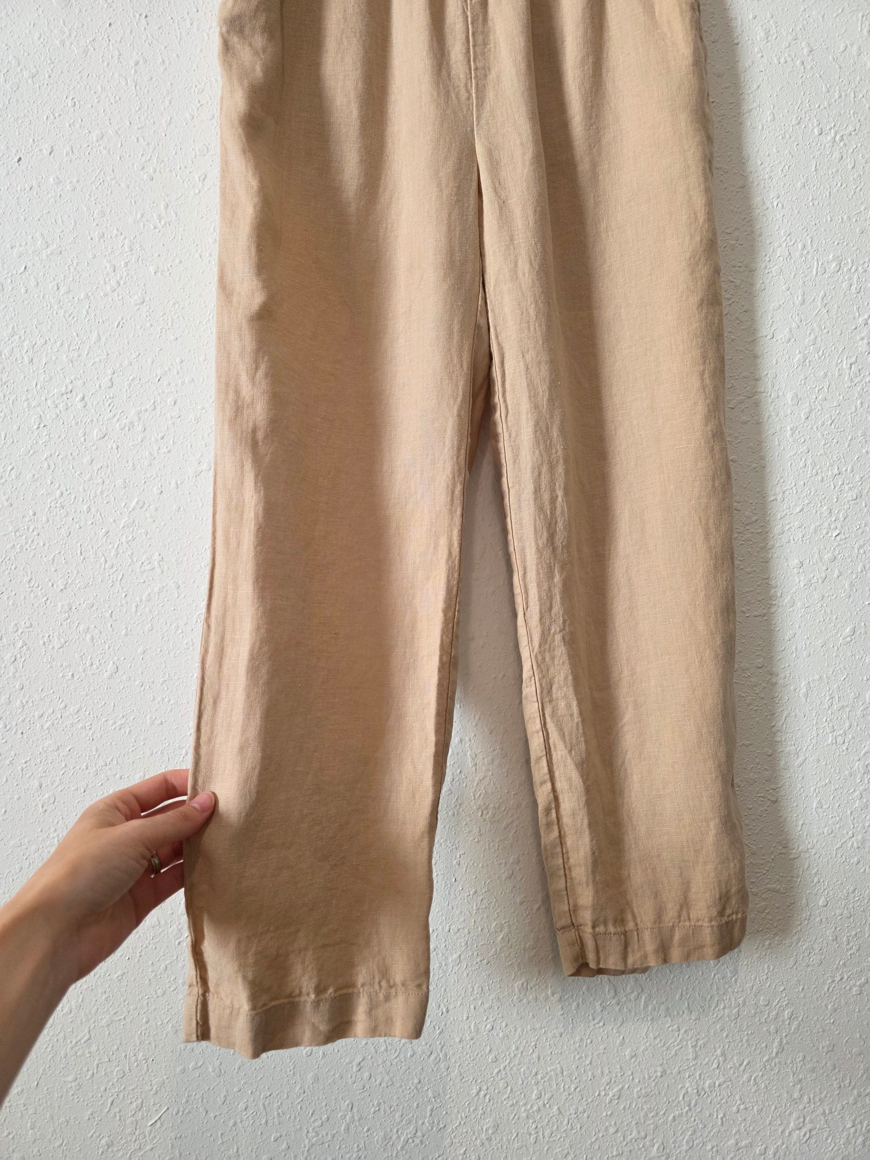 Quince Linen Straight Pants (XS)