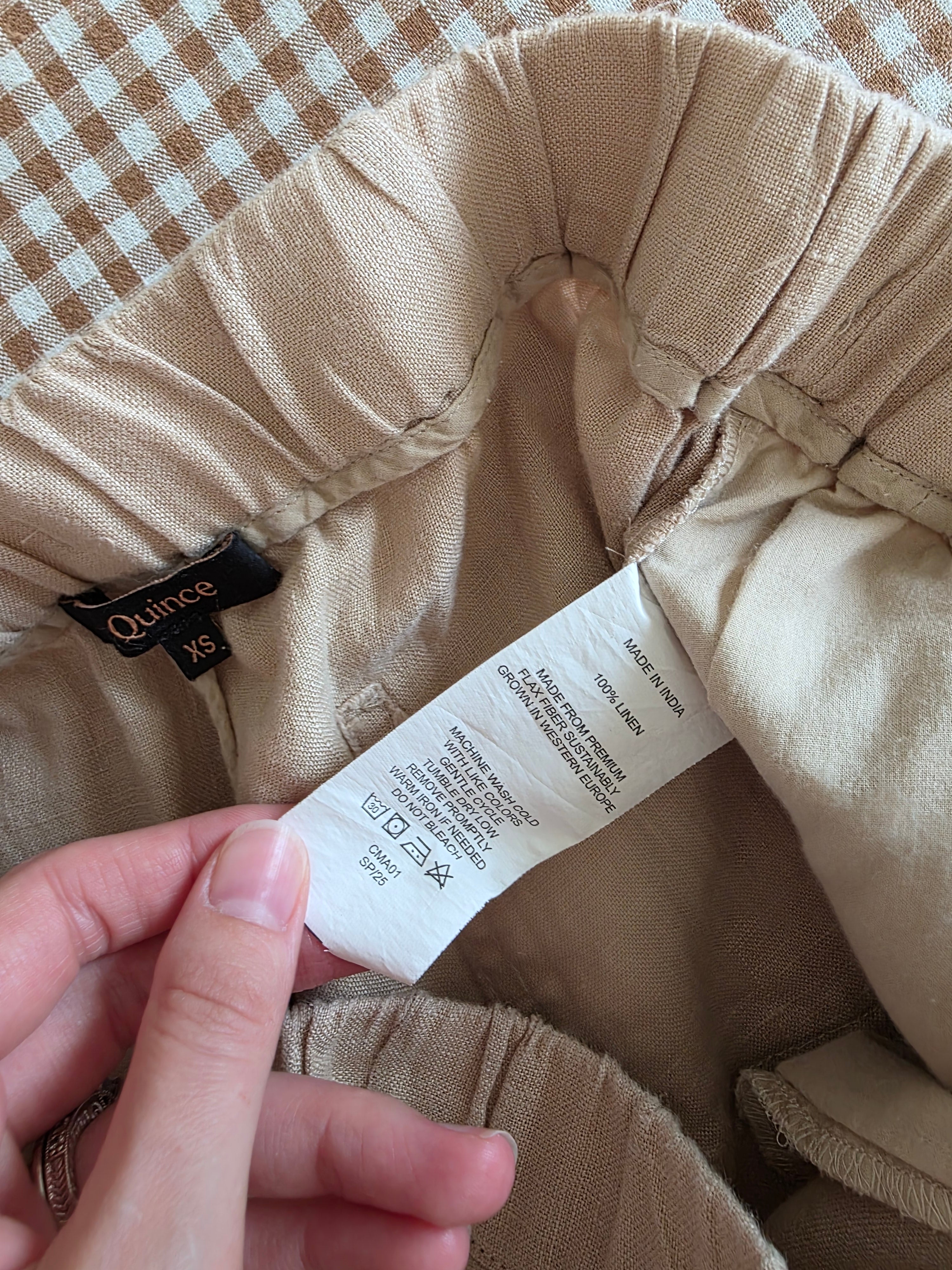 Quince Linen Straight Pants (XS)