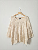 Crochet Cotton Sweater (XXL)