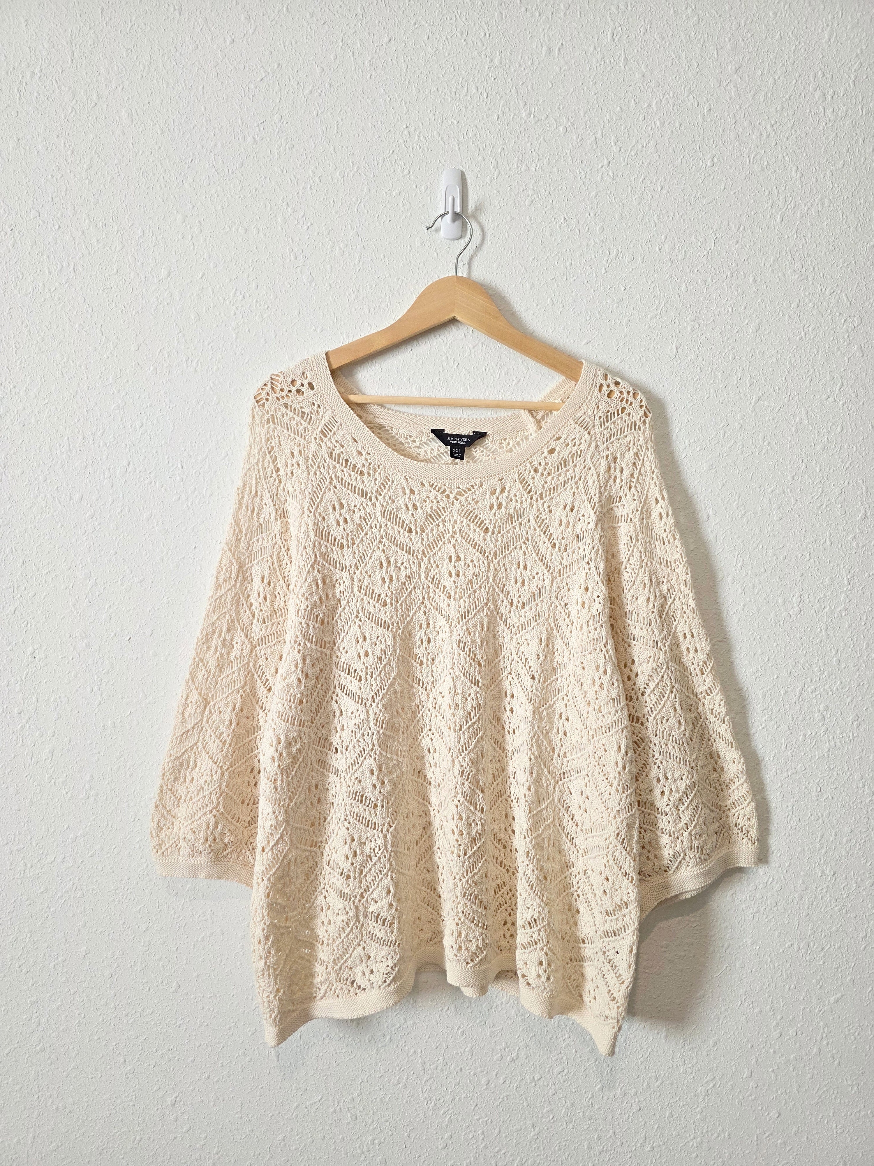 Crochet Cotton Sweater (XXL)