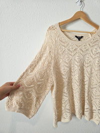 Crochet Cotton Sweater (XXL)