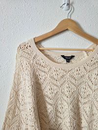 Crochet Cotton Sweater (XXL)