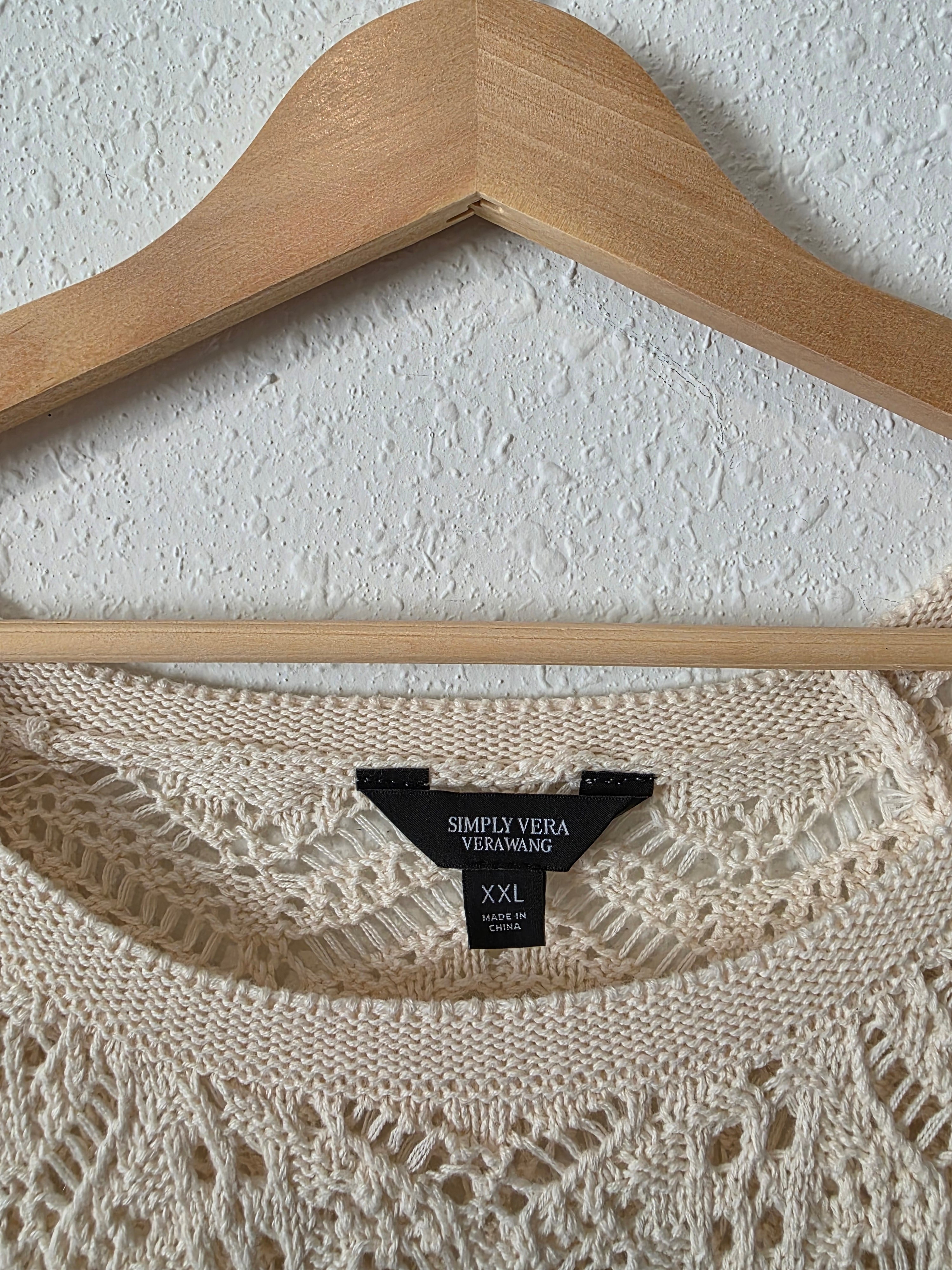 Crochet Cotton Sweater (XXL)