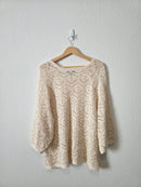 Crochet Cotton Sweater (XXL)