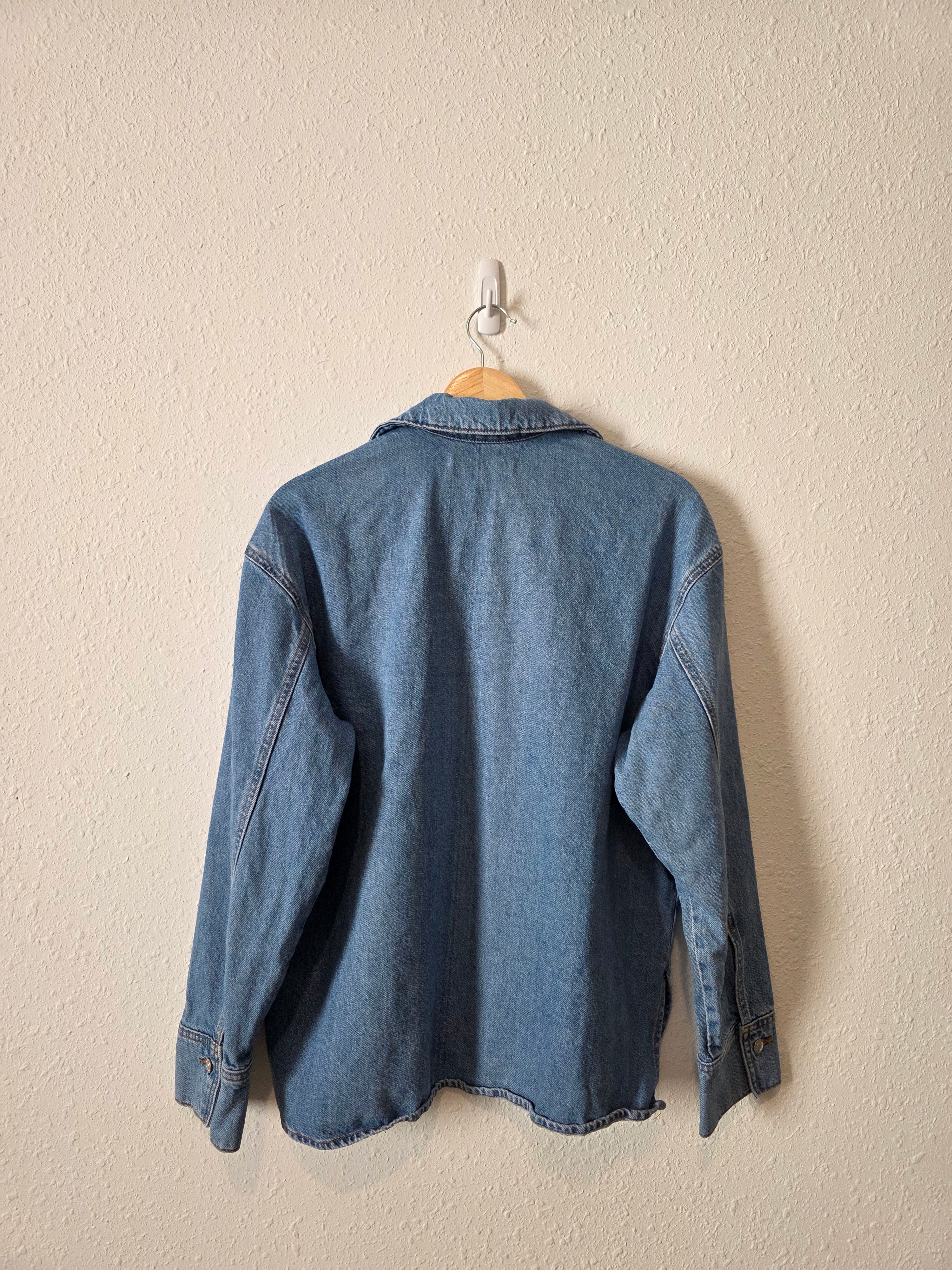 Mango Oversized Denim Top (M)