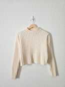 Madewell Cream Mockneck Sweater (M)