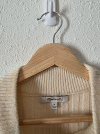 Madewell Cream Mockneck Sweater (M)