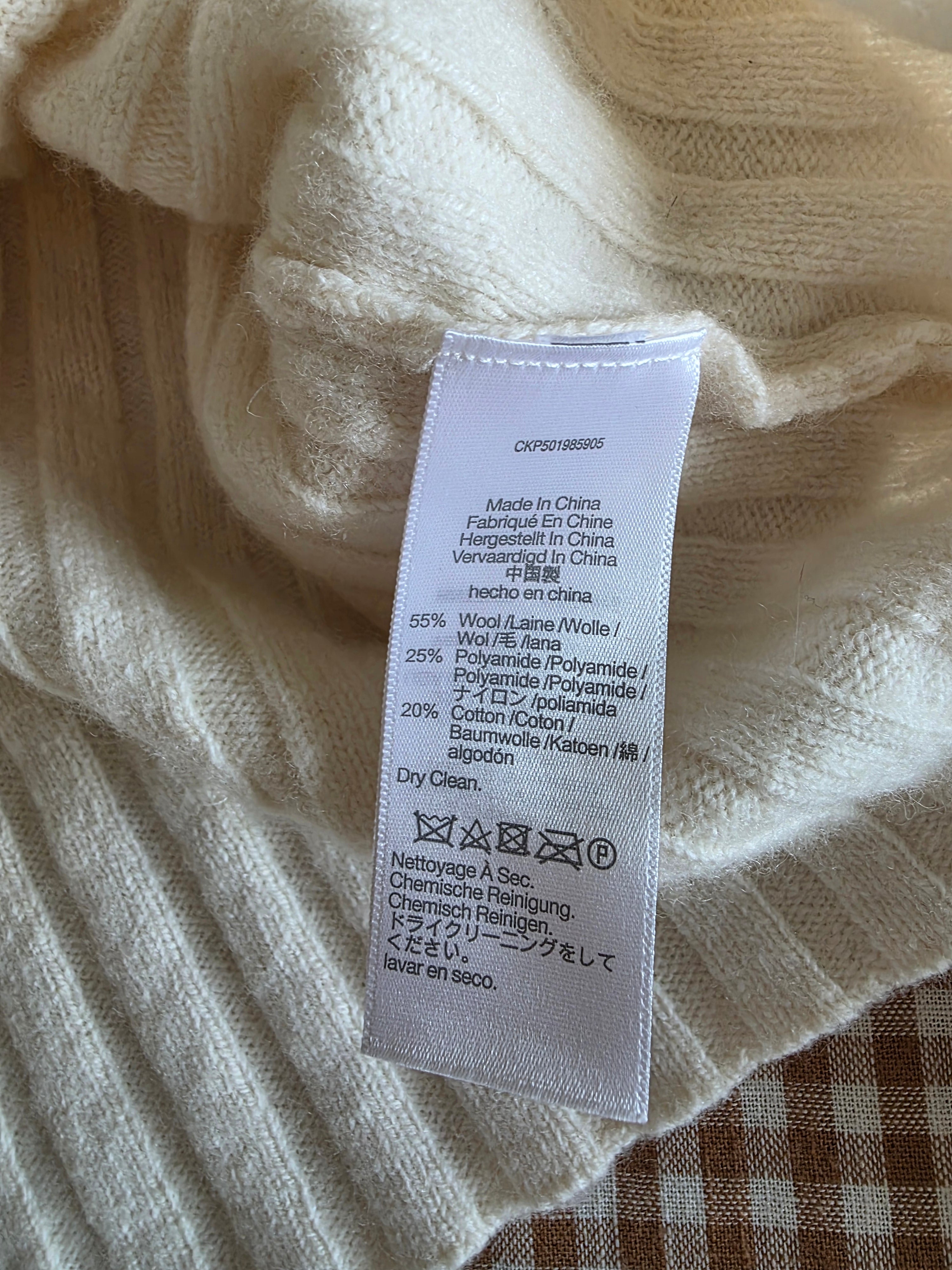 Madewell Cream Mockneck Sweater (M)
