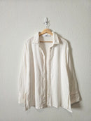 Textured Cotton Button Up Shirt (XS)