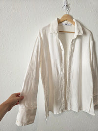 Textured Cotton Button Up Shirt (XS)