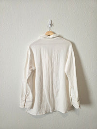 Textured Cotton Button Up Shirt (XS)
