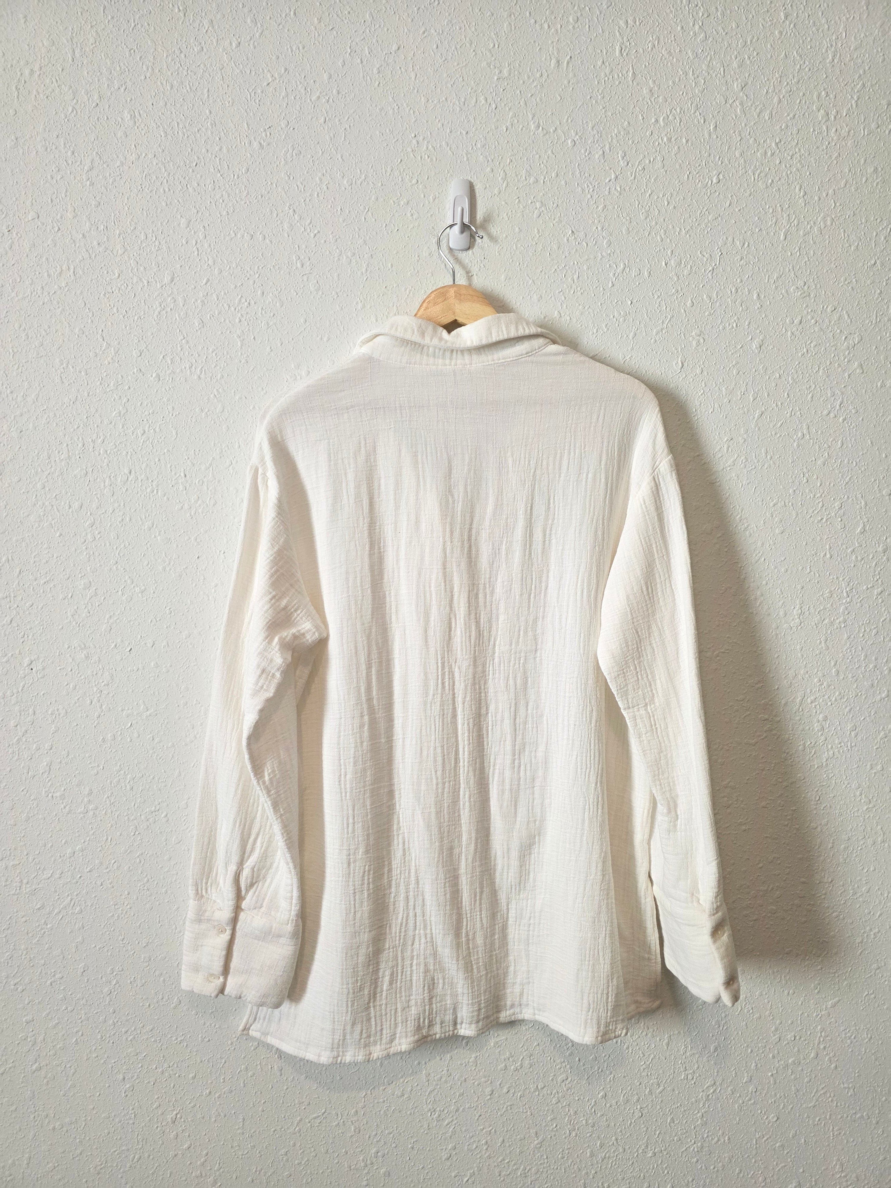 Textured Cotton Button Up Shirt (XS)
