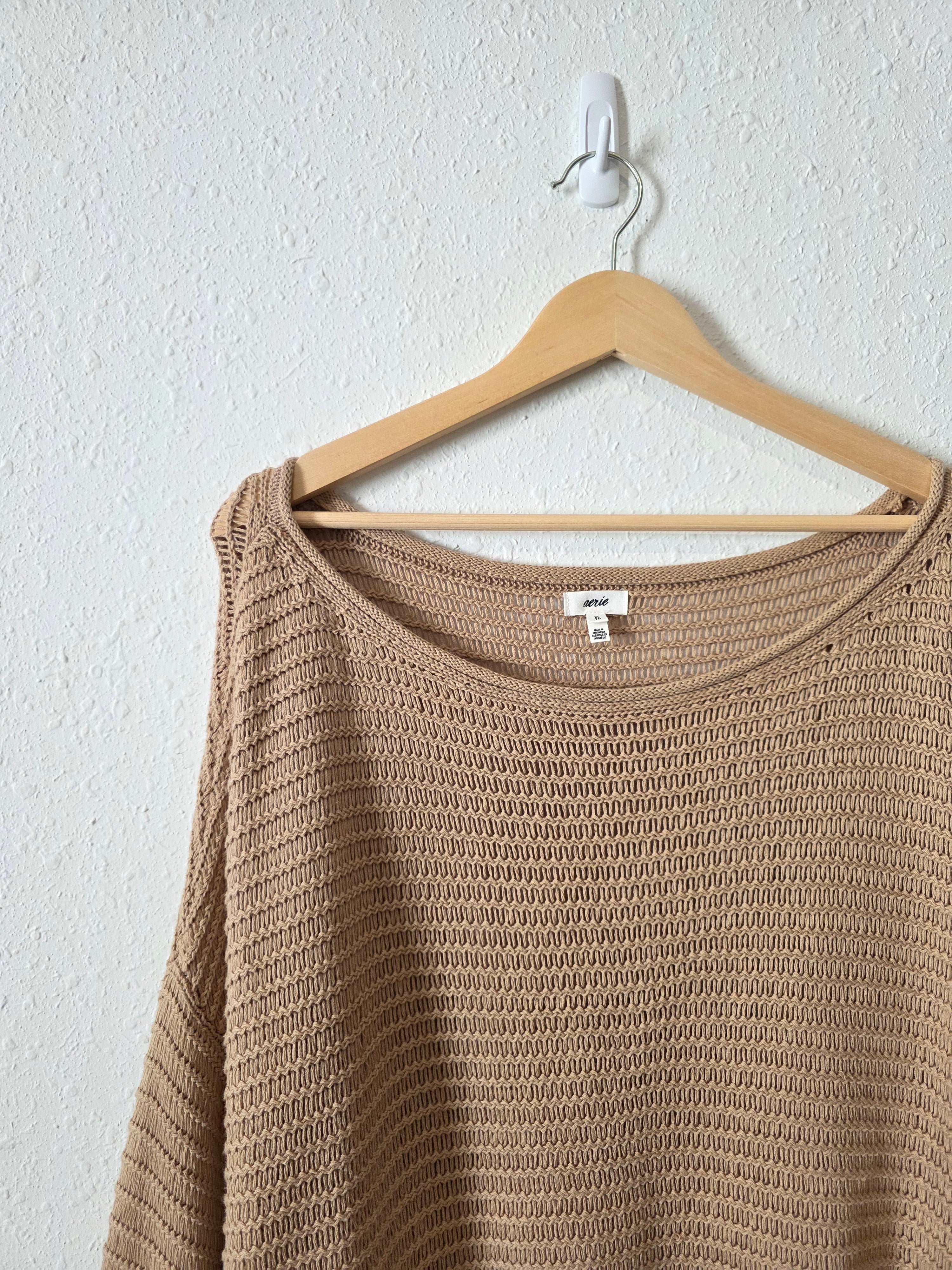 Aerie Oversized Knit Sweater (XL)