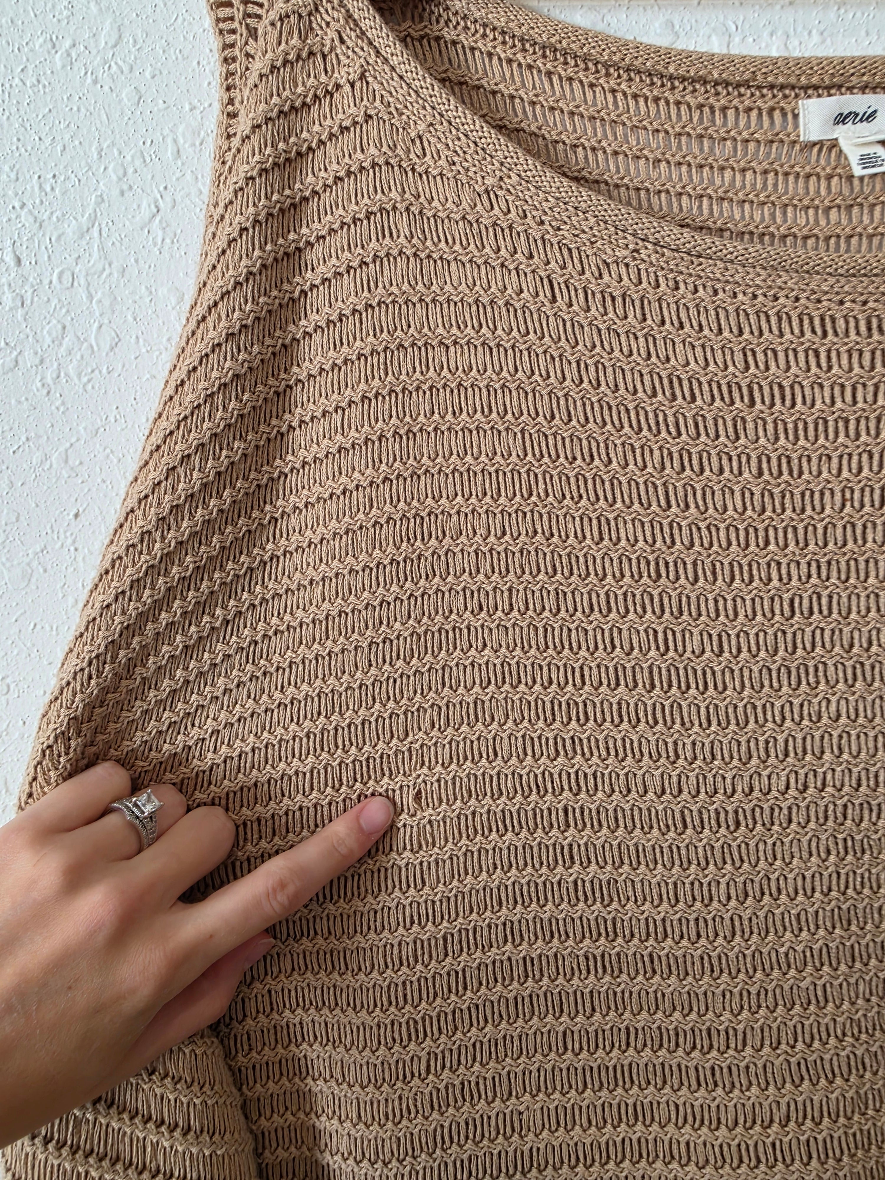 Aerie Oversized Knit Sweater (XL)