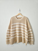 Banana Republic Striped Cotton Sweater (XXL-3X)