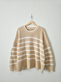 Banana Republic Striped Cotton Sweater (XXL-3X)