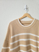 Banana Republic Striped Cotton Sweater (XXL-3X)