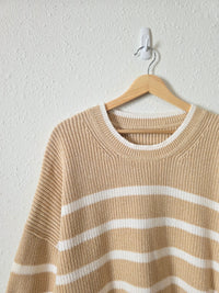 Banana Republic Striped Cotton Sweater (XXL-3X)