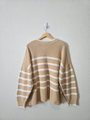 Banana Republic Striped Cotton Sweater (XXL-3X)