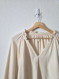 Gauze Puff Sleeve Top (S)