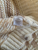Neutral Checkered Cardigan (M)