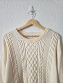 Gap Cable Knit Cotton Sweater (L)