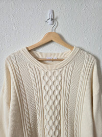Gap Cable Knit Cotton Sweater (L)