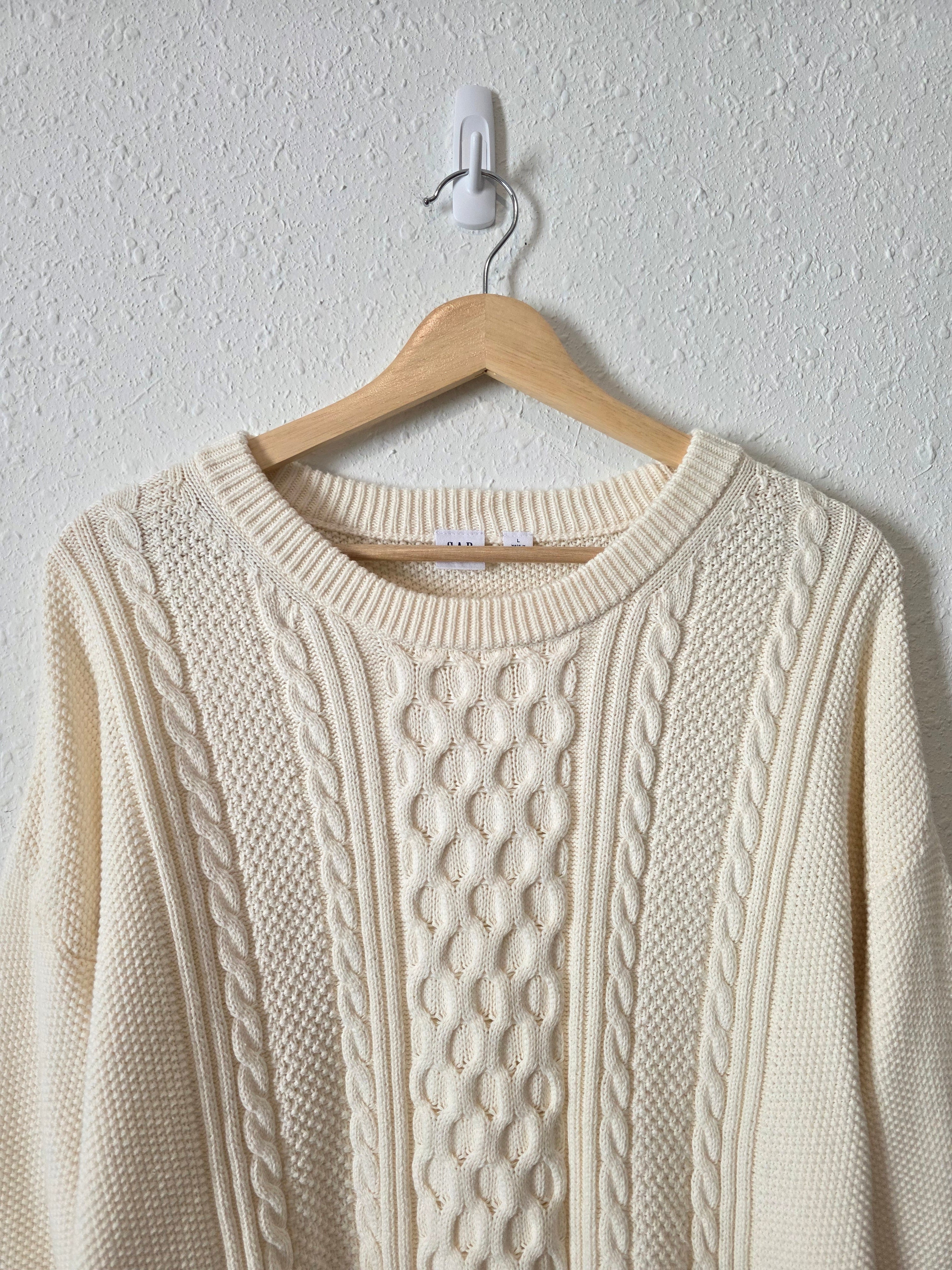 Gap Cable Knit Cotton Sweater (L)