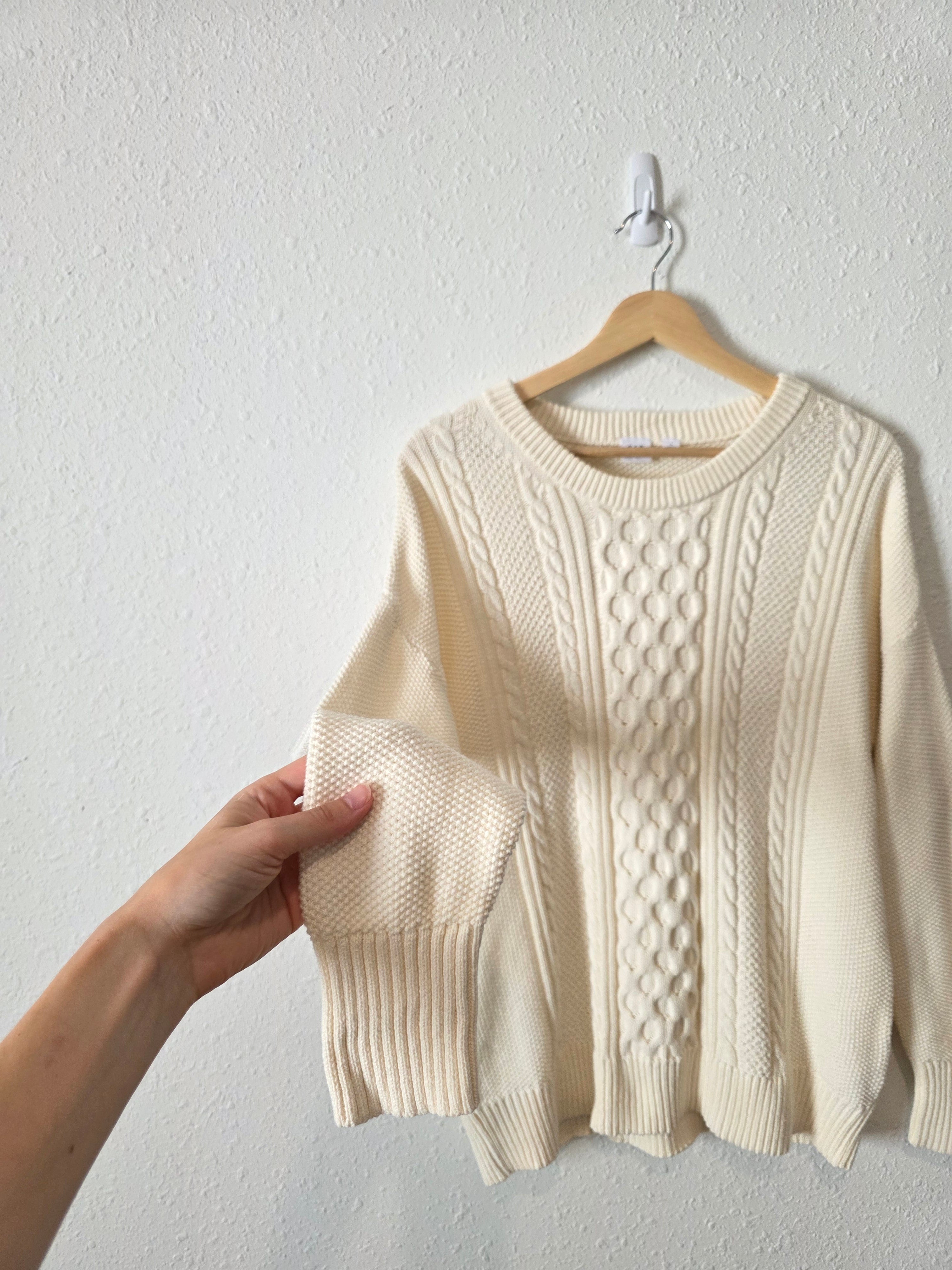 Gap Cable Knit Cotton Sweater (L)