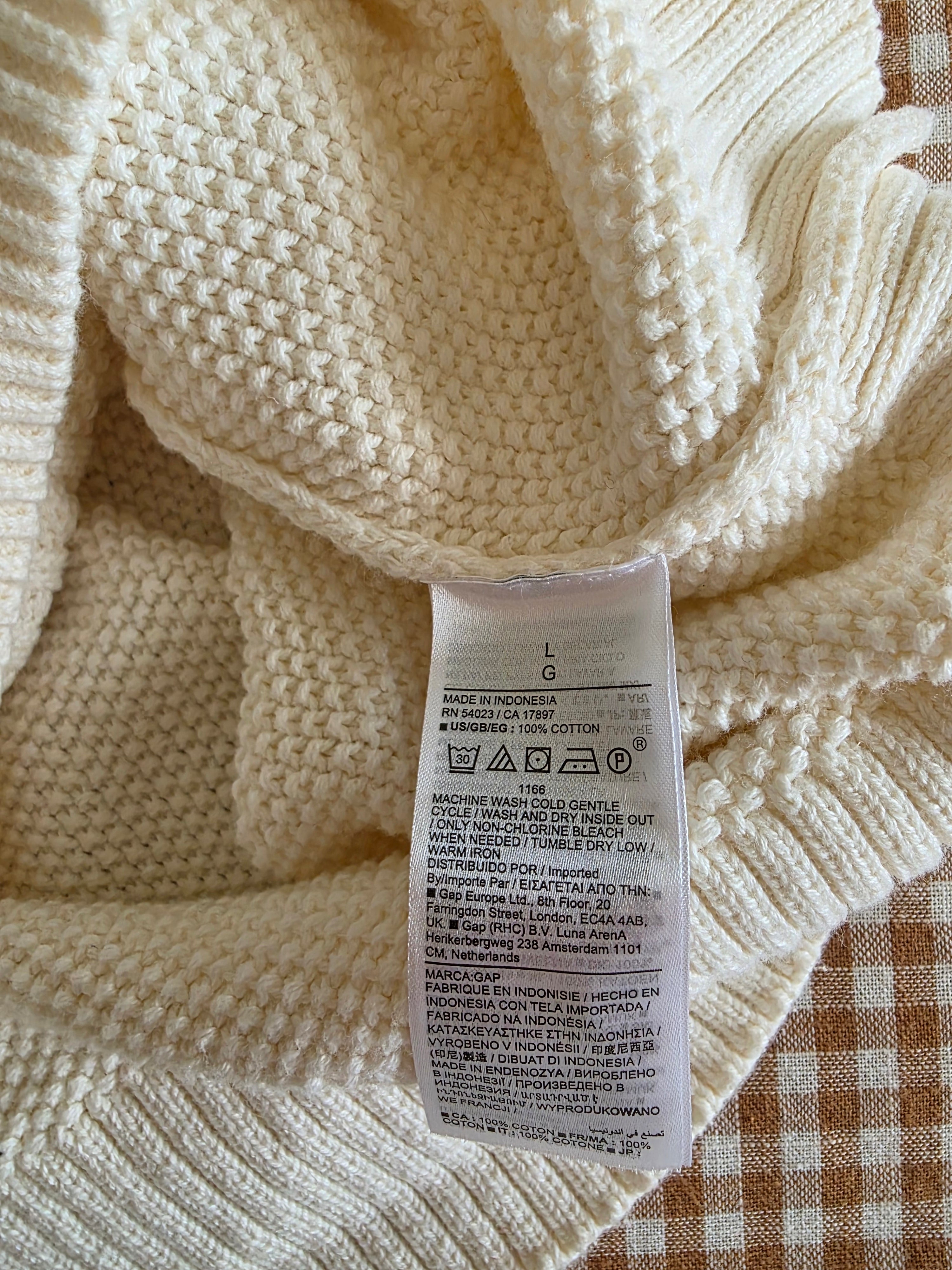 Gap Cable Knit Cotton Sweater (L)