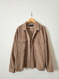 Abercrombie Brown Corduroy Button Up (XXL)