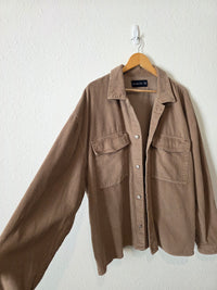 Abercrombie Brown Corduroy Button Up (XXL)