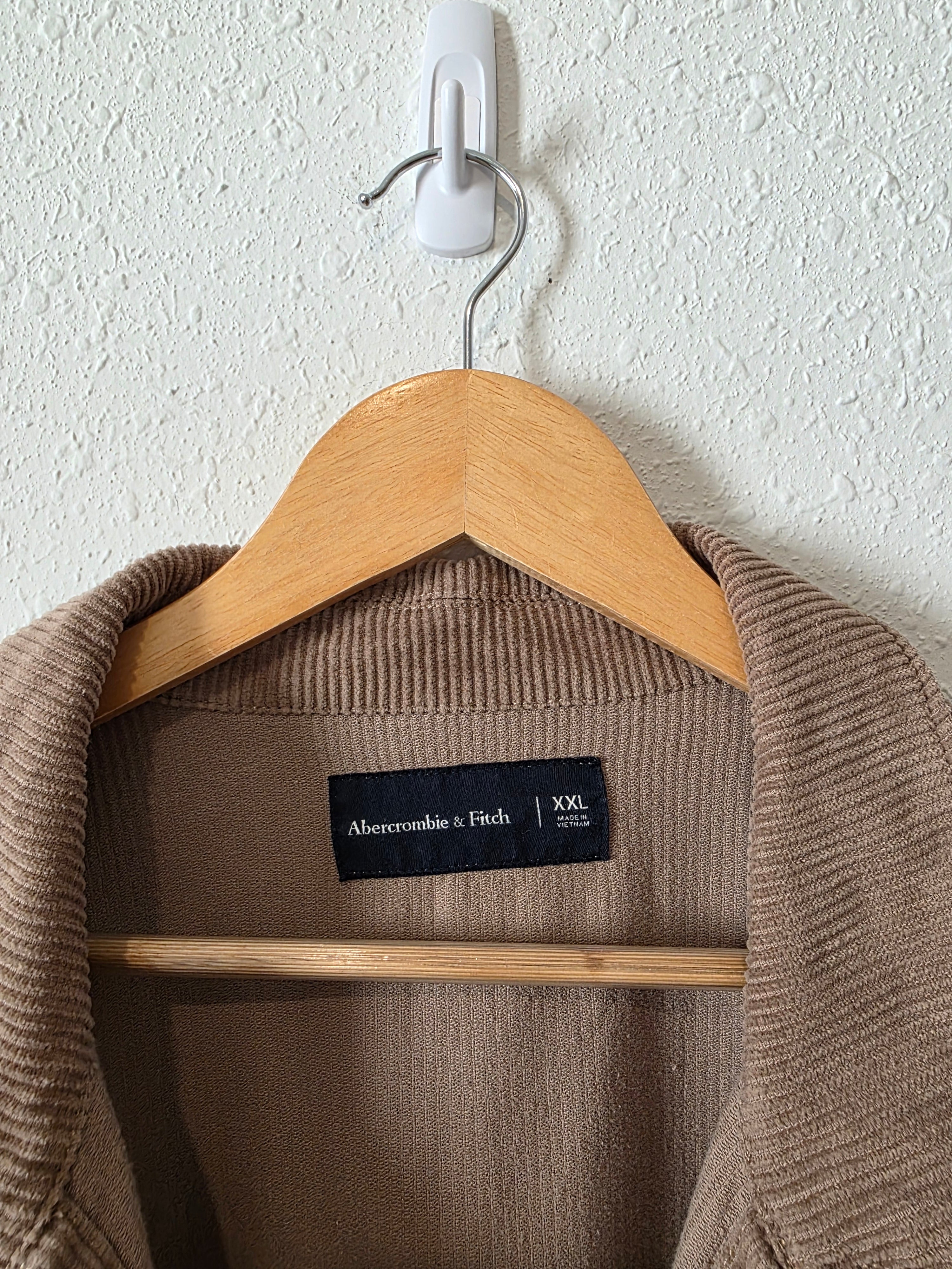 Abercrombie Brown Corduroy Button Up (XXL)