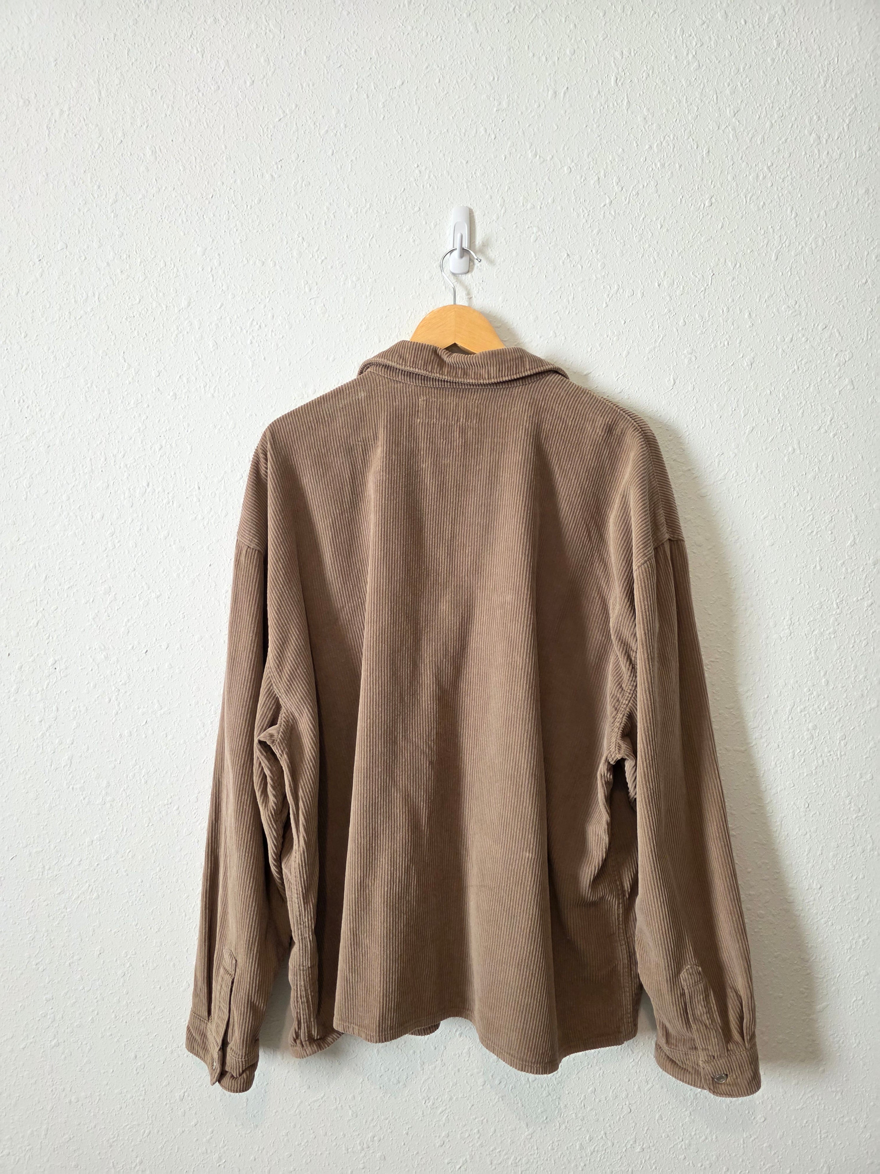 Abercrombie Brown Corduroy Button Up (XXL)