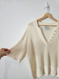 Varley Relaxed Knit Tee (M)