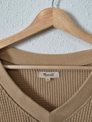Madewell Waffle V Neck Top (XS)