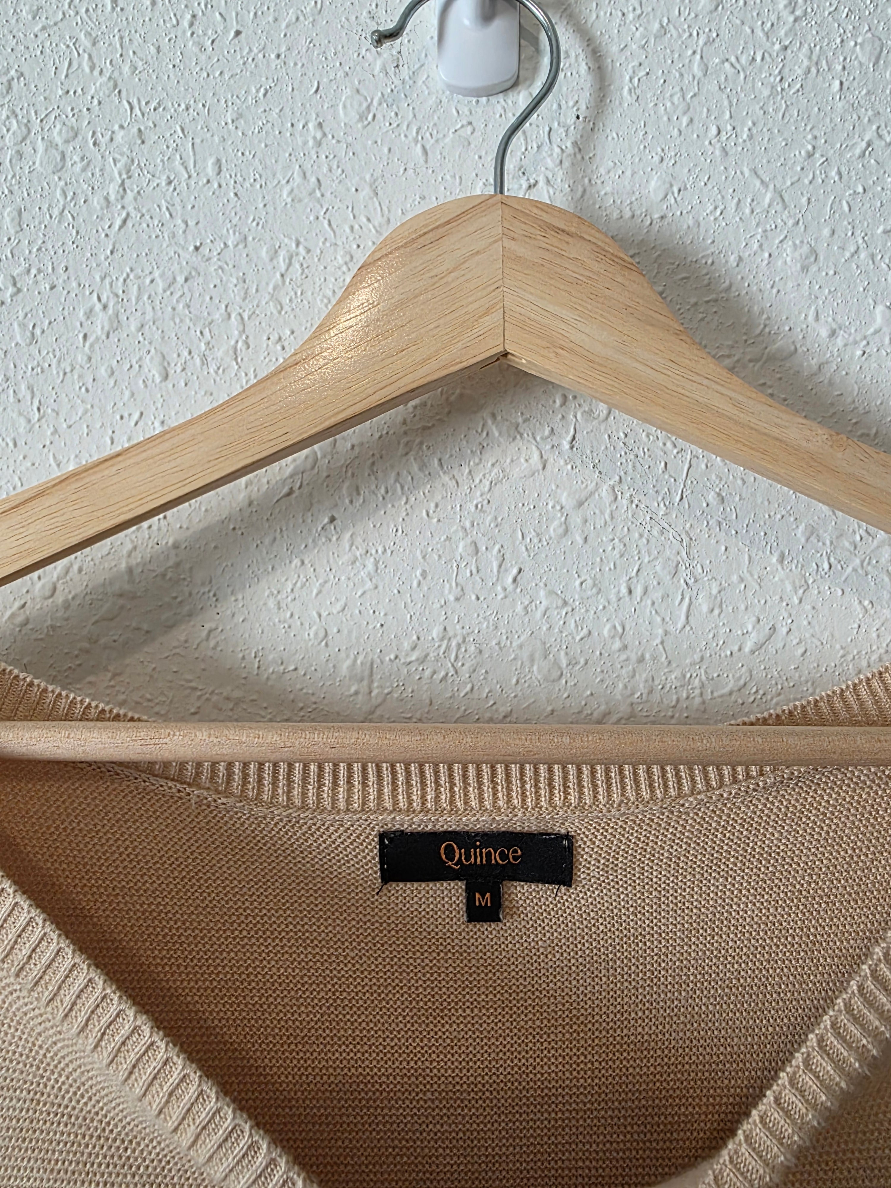 Quince Cotton Cashmere Dolman Sweater (M)