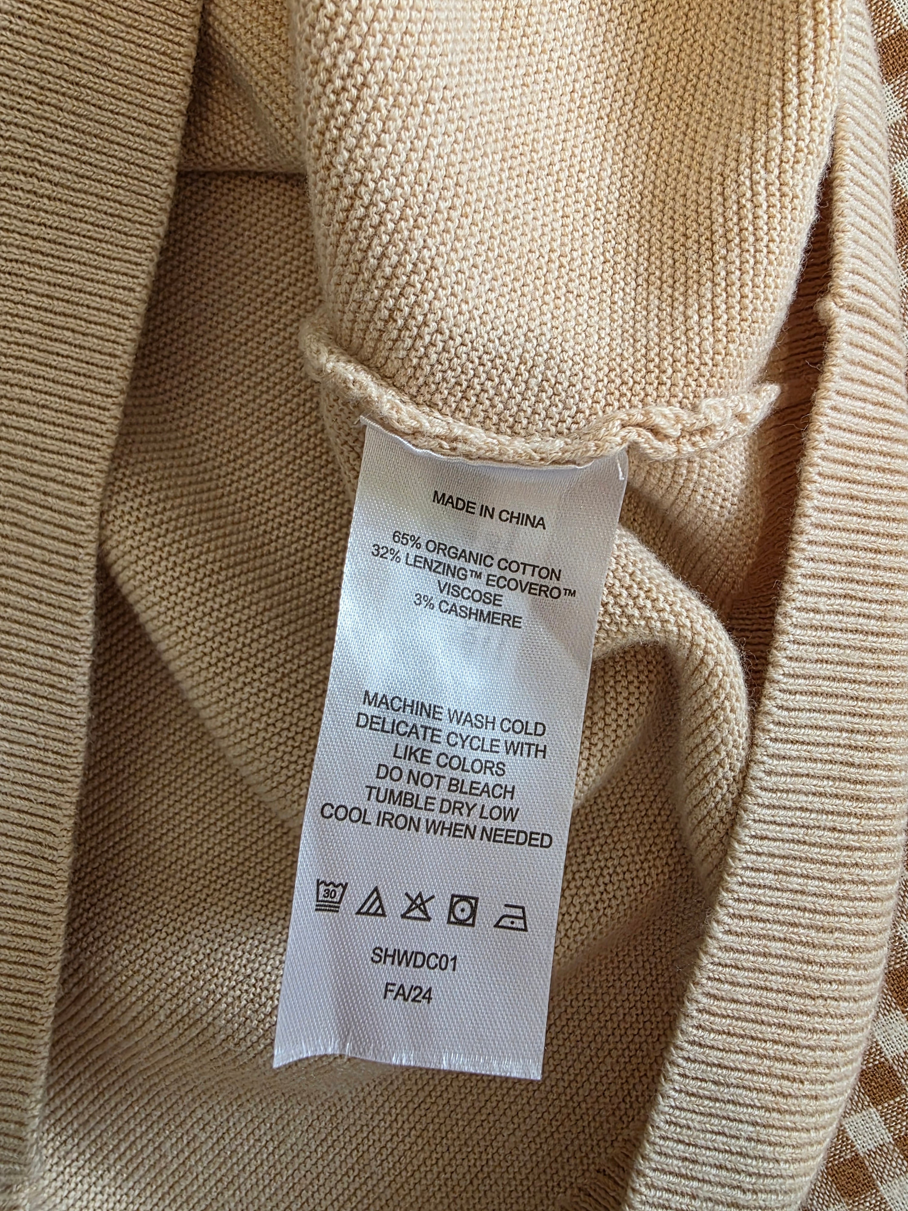 Quince Cotton Cashmere Dolman Sweater (M)
