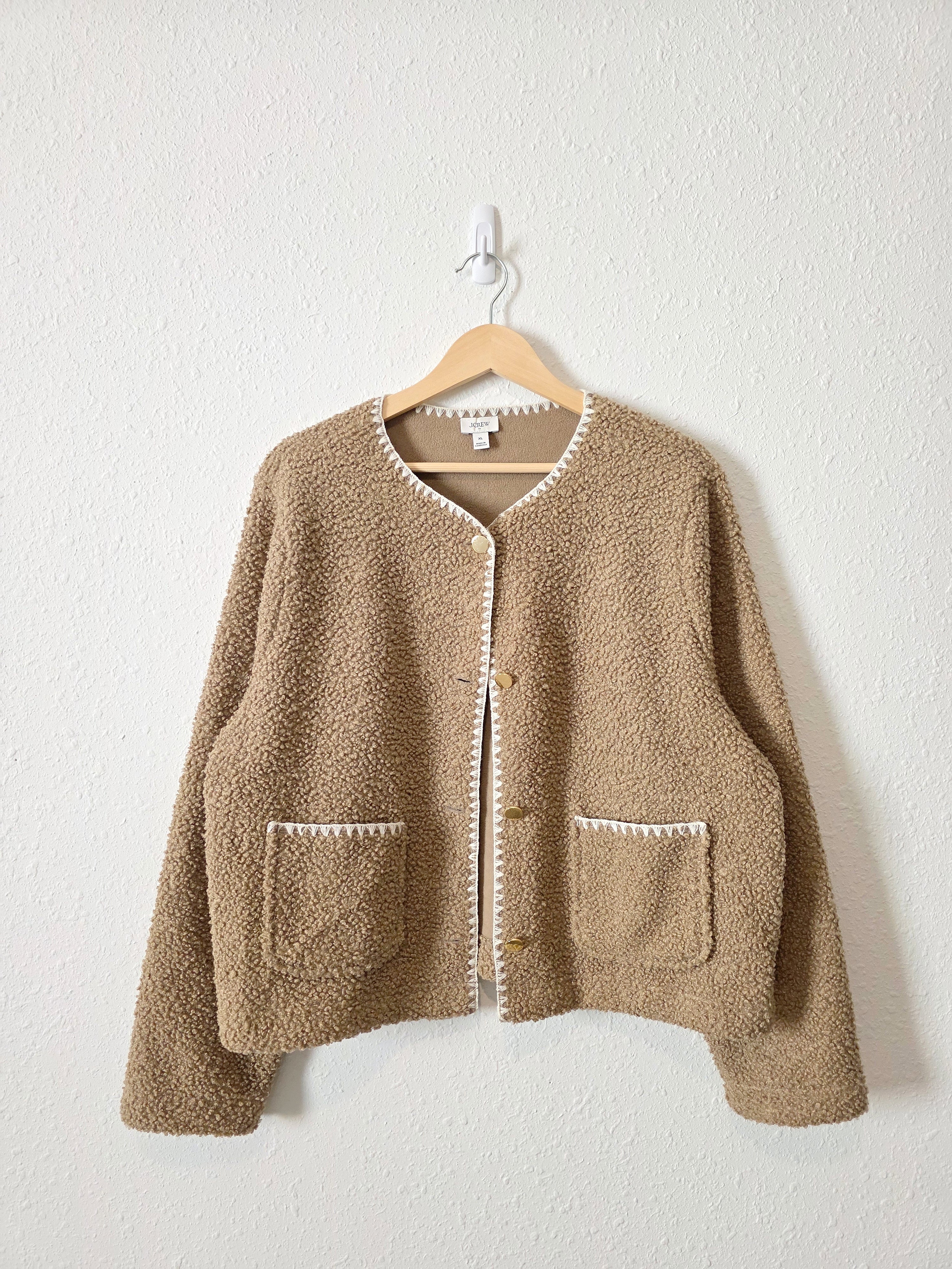 J.Crew Sherpa Button Up Jacket (XL)