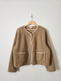 J.Crew Sherpa Button Up Jacket (XL)