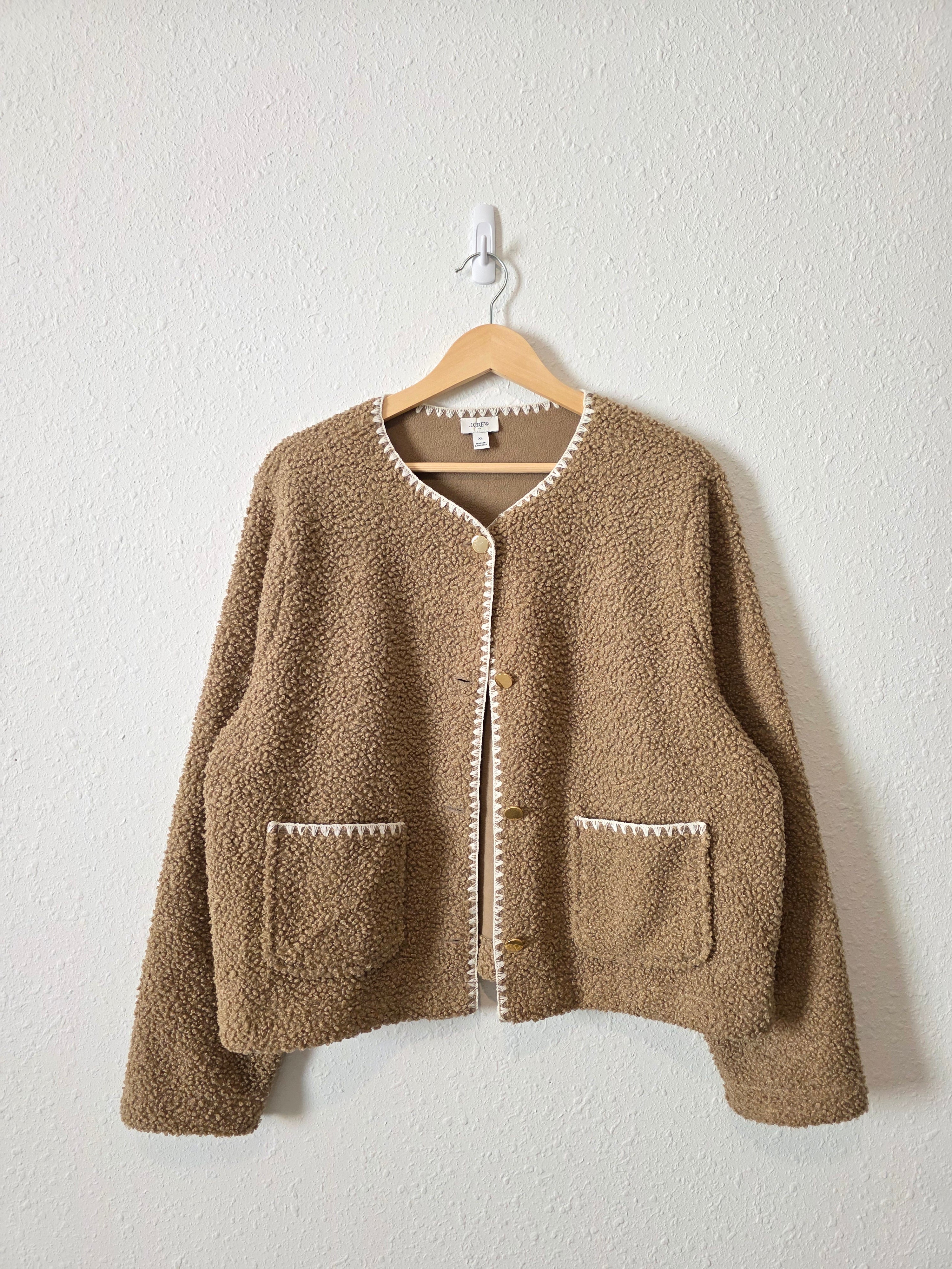 J.Crew Sherpa Button Up Jacket (XL)