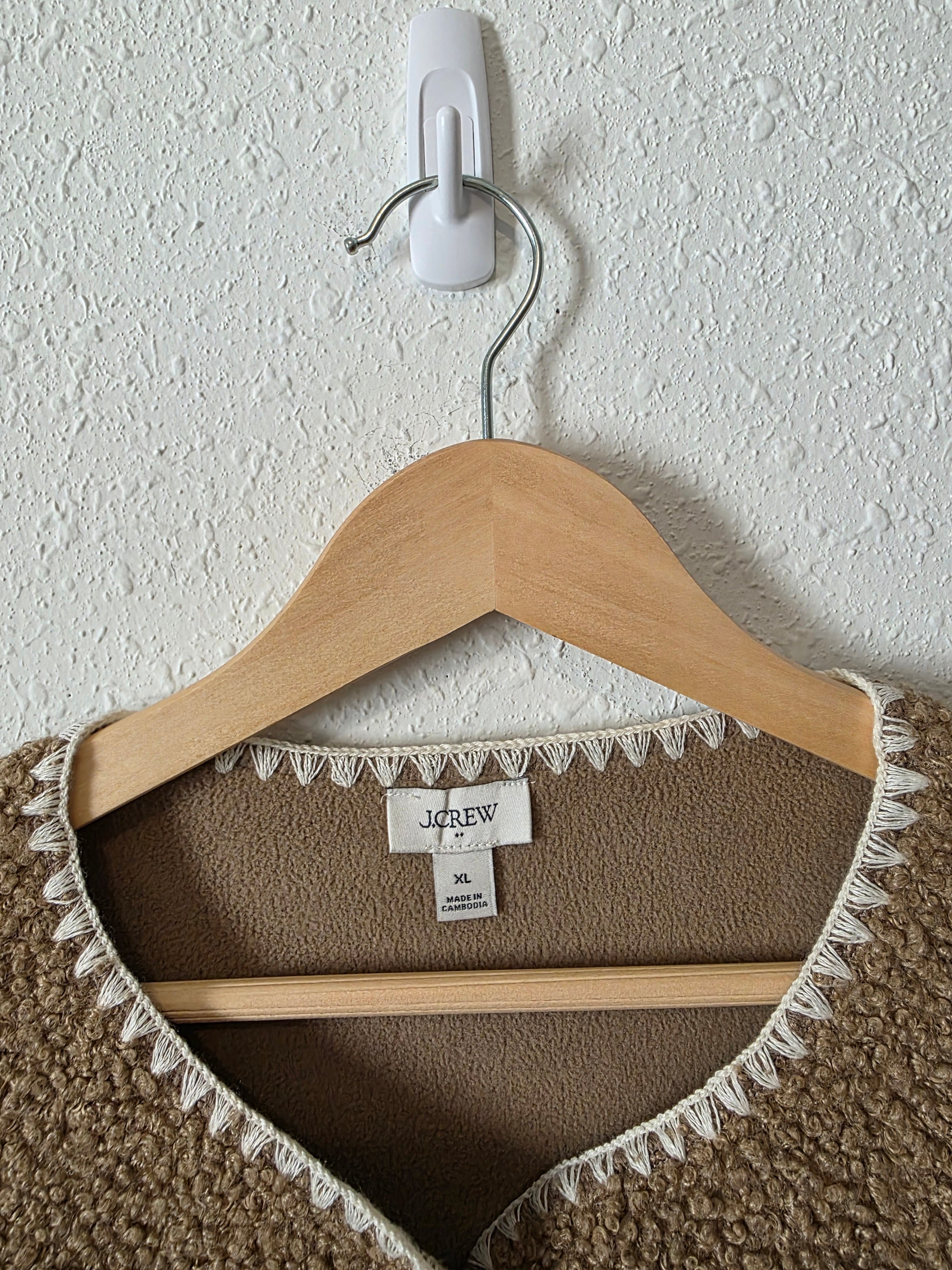 J.Crew Sherpa Button Up Jacket (XL)
