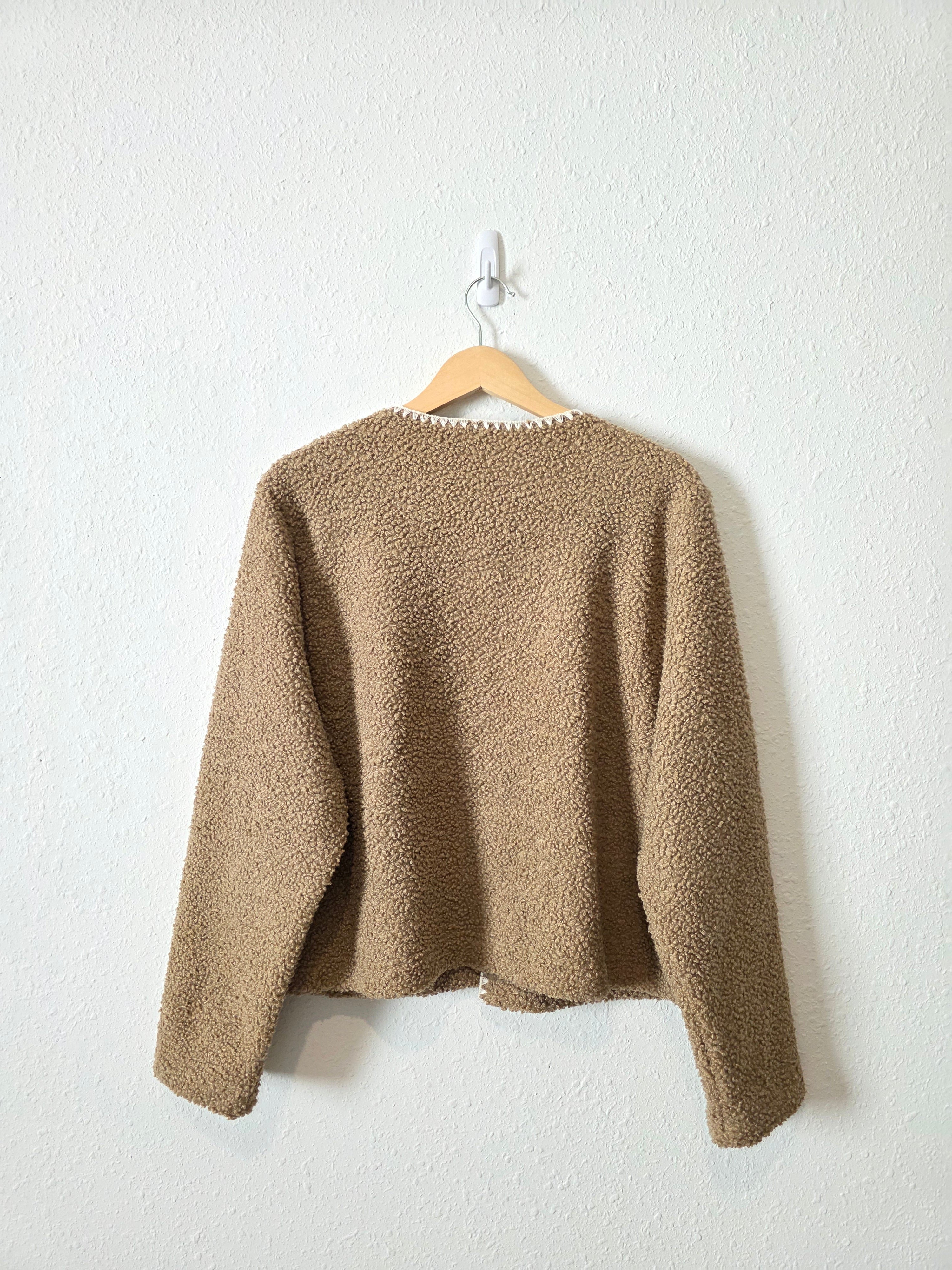 J.Crew Sherpa Button Up Jacket (XL)