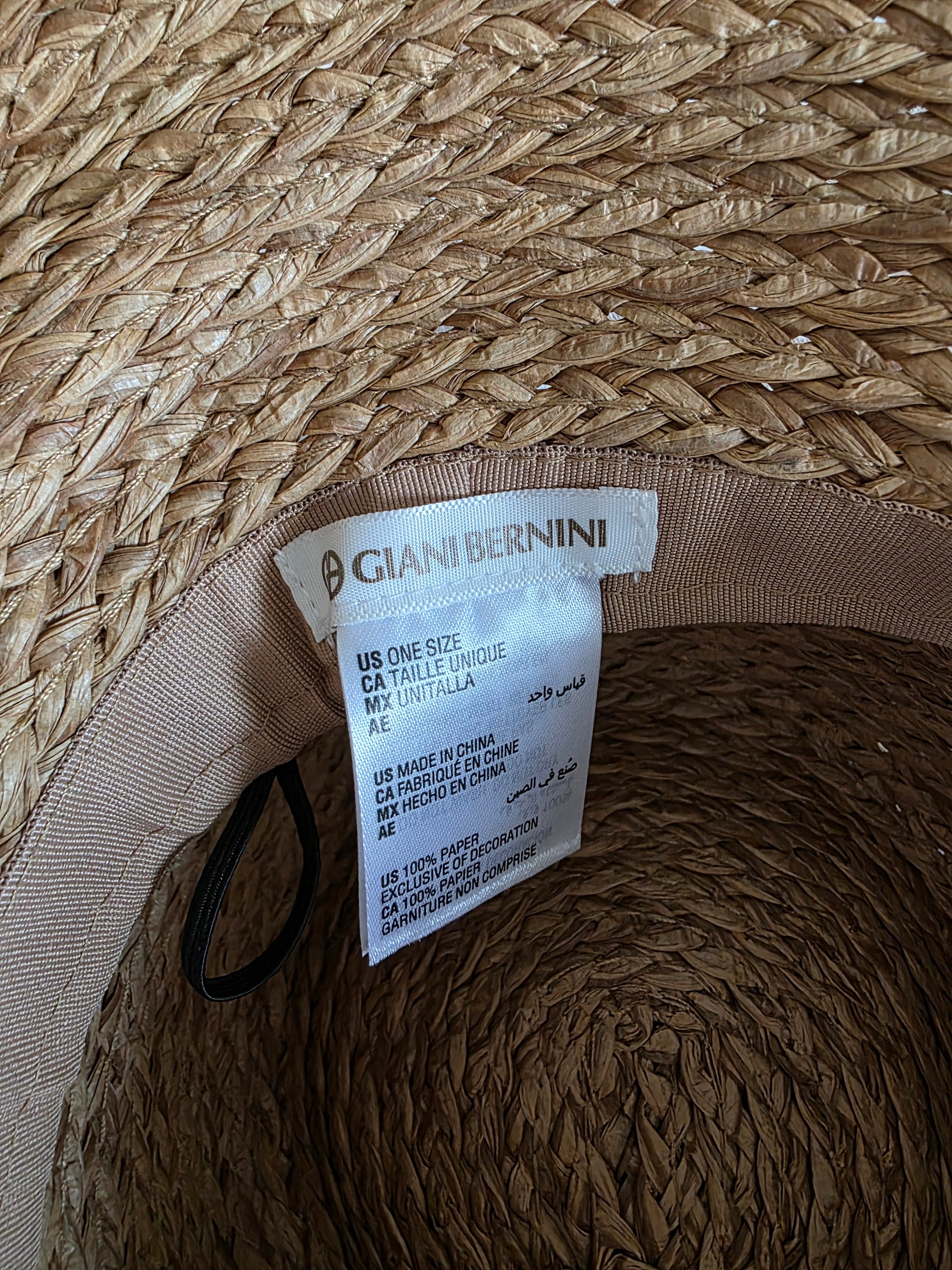 Woven Straw Beach Hat (OS)