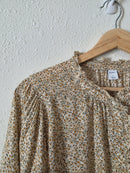 Dainty Floral Button Front Top (S)