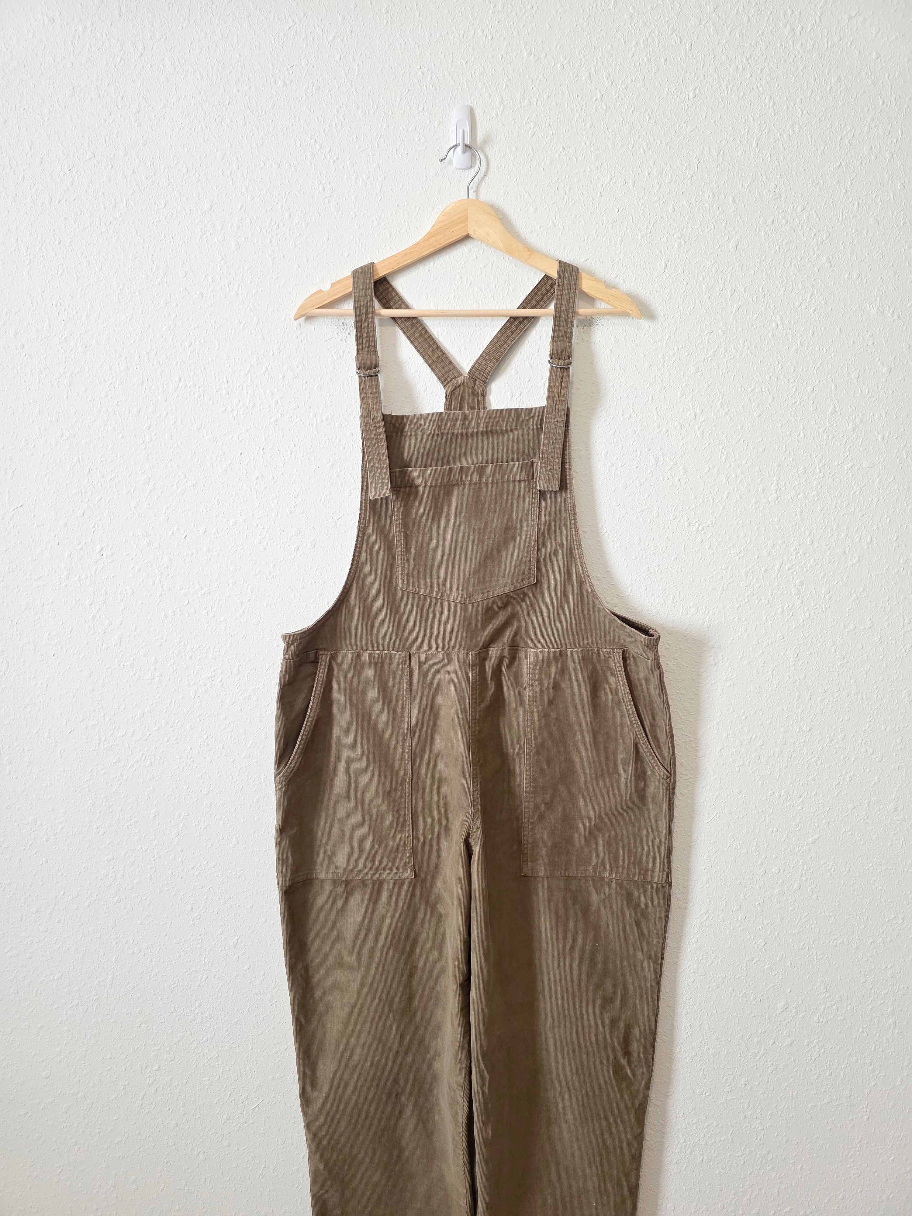 Aerie Corduroy Straight Overalls (L)