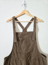 Aerie Corduroy Straight Overalls (L)